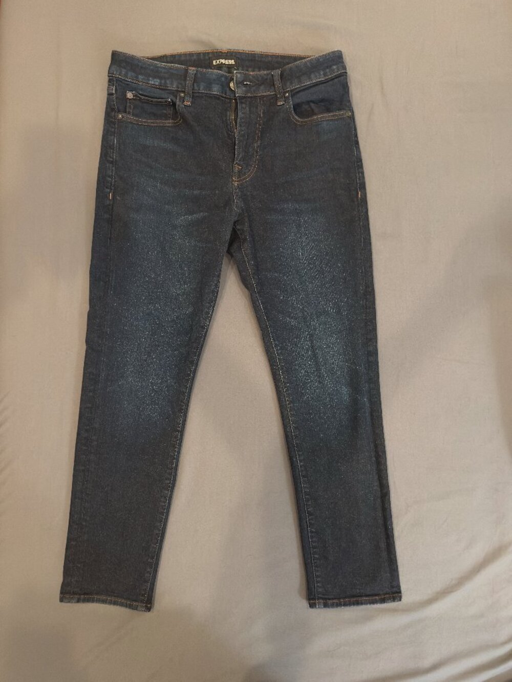 Athletic Tapered Slim Dark Blue Temp Control Hyper Stretch Jeans